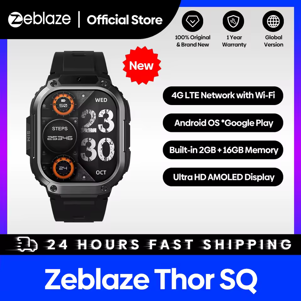 Zeblaze-Thor SQ 4G Android relógio inteligente