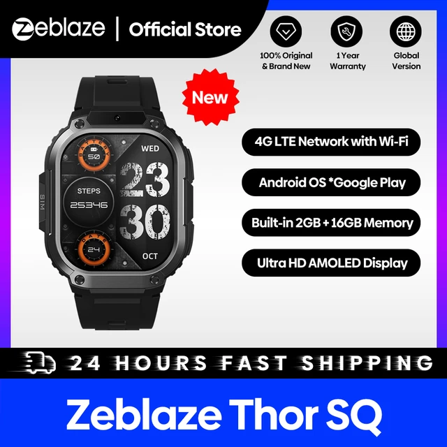 World Premiere]Zeblaze Thor SQ 4G Android Smart Watch 2.13