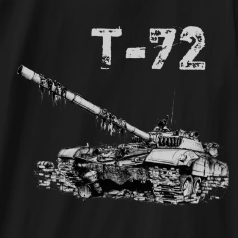 Russia Military Russia tank troops T-72 Main Battle Tank T-Shirt. Summer Cotton Short Sleeve O-Neck Mens T Shirt New S-3XL