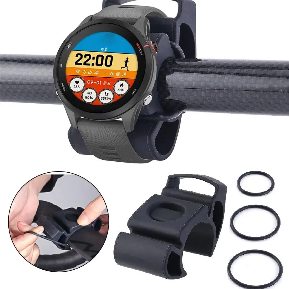حامل ساعة الدراجة ساعة عالمية لـ /zte // مراقب معدل ضربات القلب حامل ساعة ركوب جبل F7d2