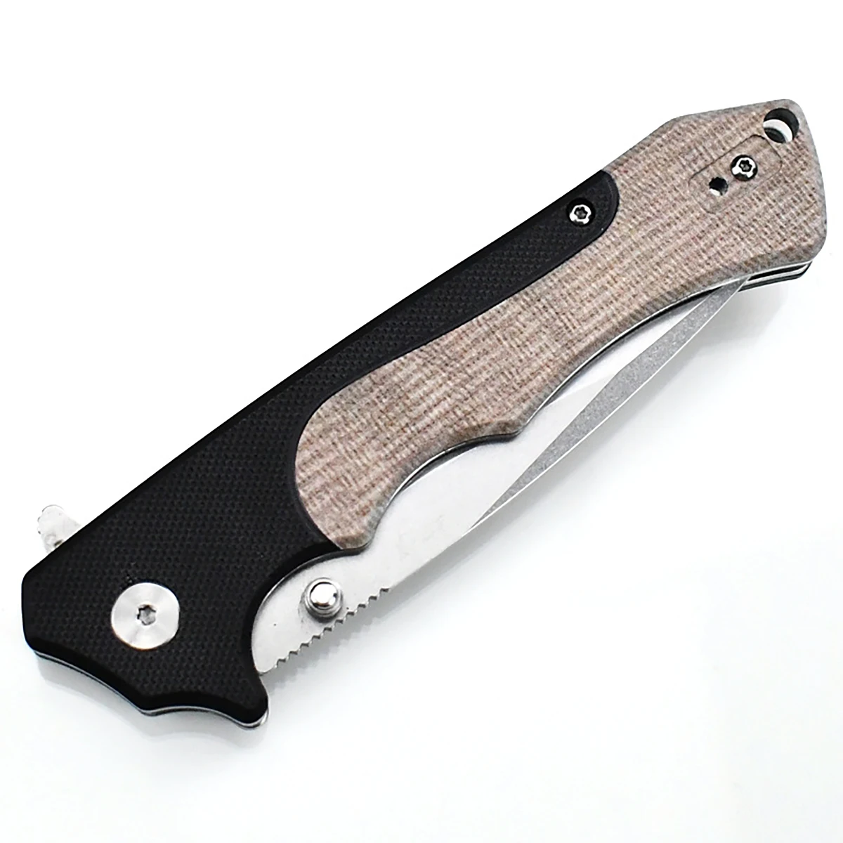 Coltello tascabile 5CR: multiutensile EDC pieghevole da uomo con manico G10. Ottimo per il campeggio, l'escursionismo, l'esplorazione, il fai da te, l'uso quotidiano, la pesca, la caccia. Regalo perfetto per San Valentino/festa del papà per uomo.