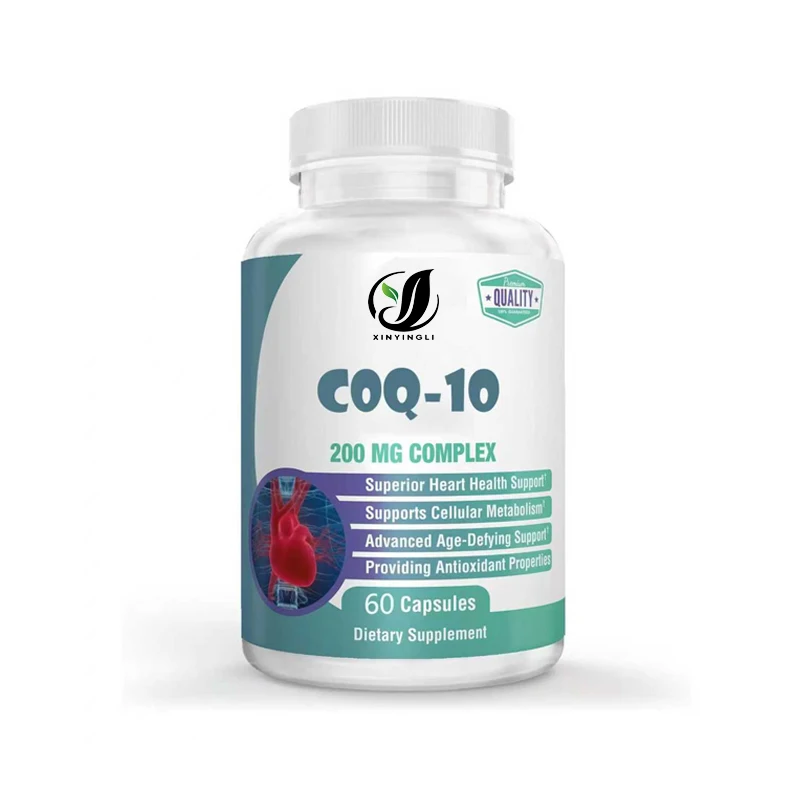 

Coenzyme Q10 Capsules, 200mg, High Absorption - Vegetarian Capsules - Non GMO, 60 Capsules