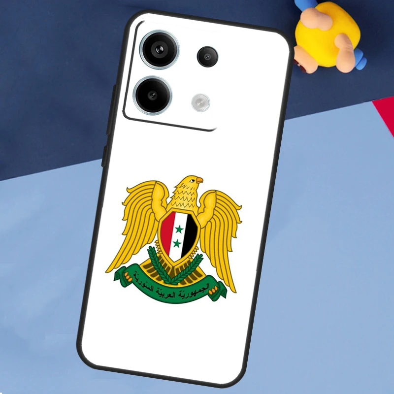 Syria Flag Case for Xiaomi Redmi 13C 12C 10C 10A 9C Note 12 13 10 8 9 11 Pro 12S 10S 11S Phone Cover
