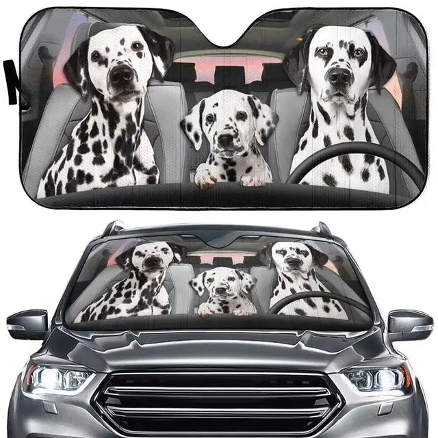 Greture Husky Dog Windshield Sun Shade for Car SUV Truck Front Window Sun Shade Visor Shield Cover 57x27.5 Inches Car Sunshade