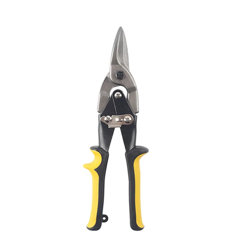 

T99C-Aviation Tin Snips 10", Heavy Duty Chrome Vanadium Steel Metal Cutter Shear For Cutting Sheet Metal, CR-V Straight Cut