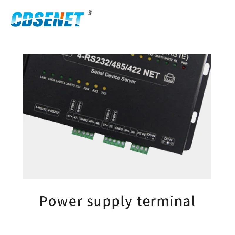 Ethernet  RS422 RS485 RS232 Ethernet 4 Channel Serial Port Server E810-DTU(4RS1E) Processor Modbus RTU UDP TCP Data Transceiver