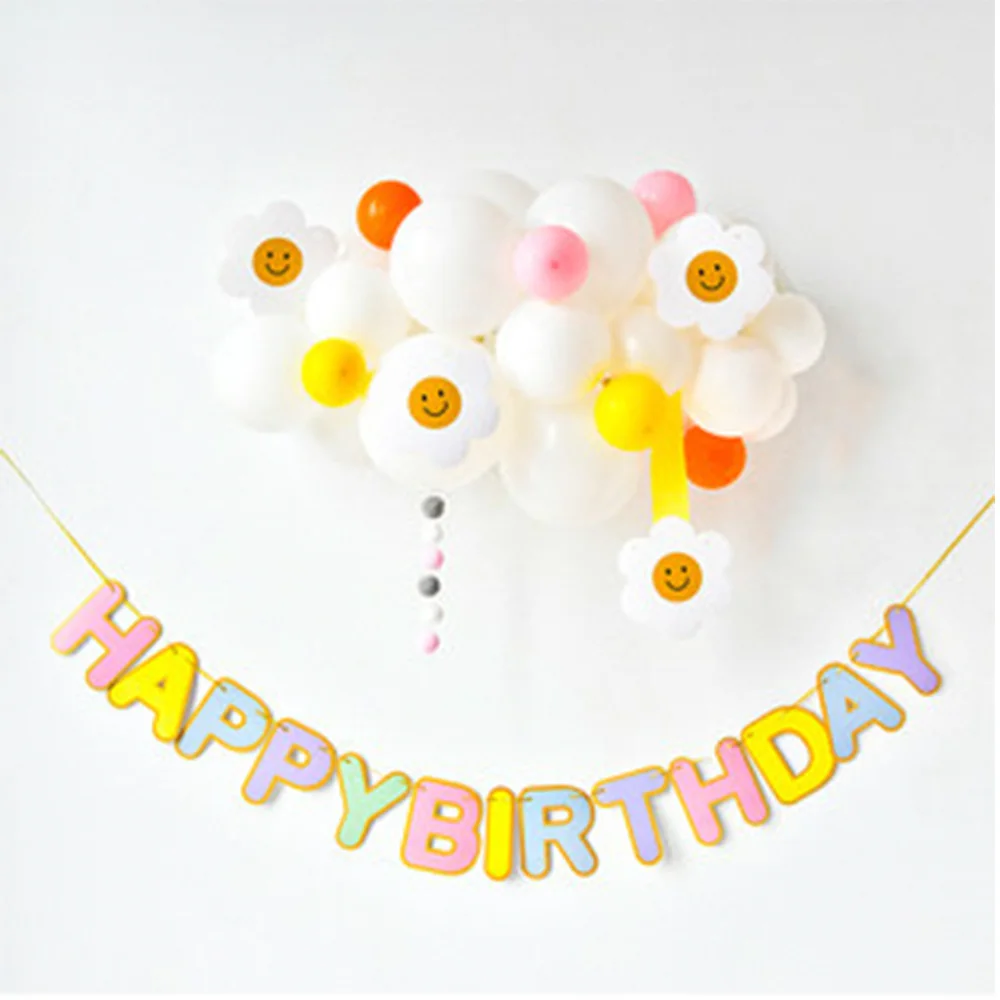 Ins Car Bus Theme Birthday Party 1st Birthday Banner Decoration White Balloons Clound Scene Background wall Boy Girl Baby Shower