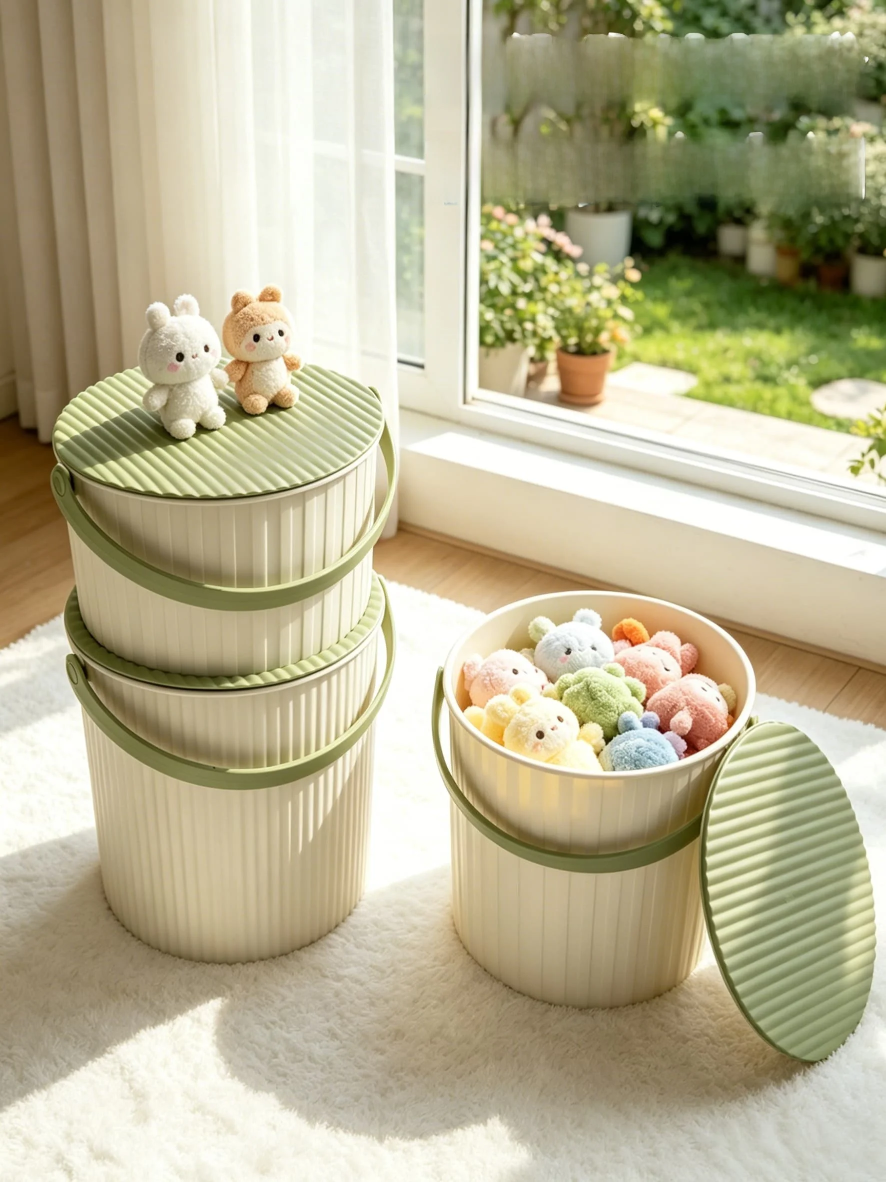 thickened-plastic-bucket-stool-bathing-bathroom-handheld-laundry-storage-bucket-with-lid-fishing-bucket-home-use-nursery