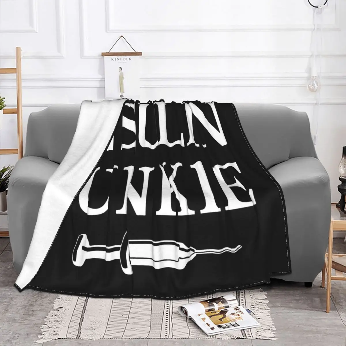 Insulin Junkie Funny Birthday Cotton Vintage Gift Men Women Girl Summer Style Famous Cool 2021 Sale Throw Blanket