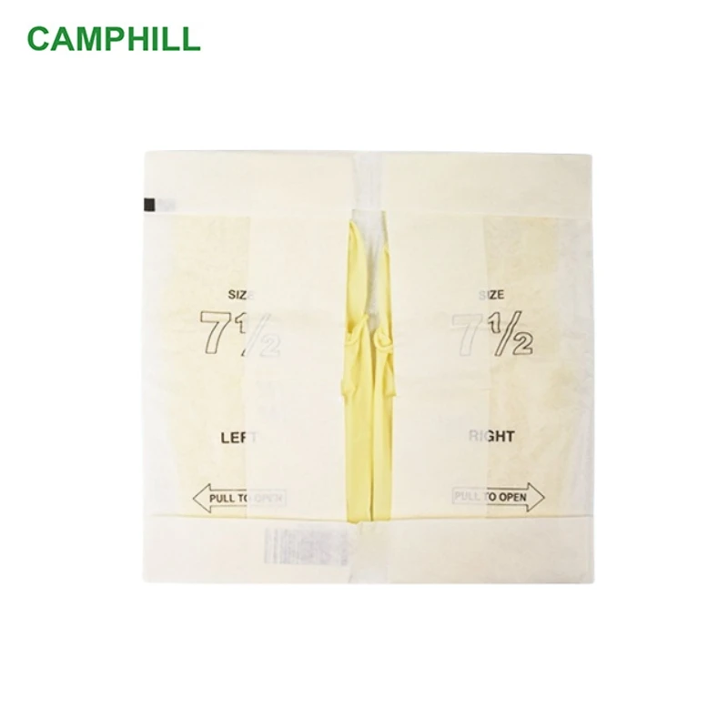 Genuine palm pitted surface disposable latex gloves independent packaging Laboratory aseptic environment dust-free gloves