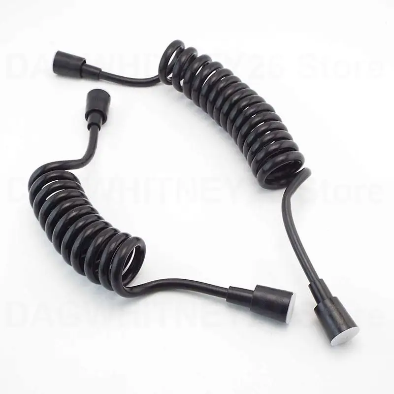 

1.5m 2m Black Spring Flexible Retractable telephone line tube shower head water Hose For Shower Head Toilet Bidet Water Pipe U26