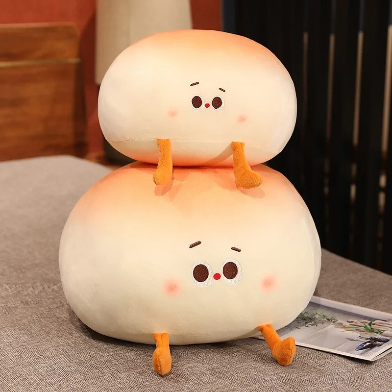 Cute Little Steamed Bun Pillow for Boys and Girls to Sleep on in Bed, Plush Toy Doll
