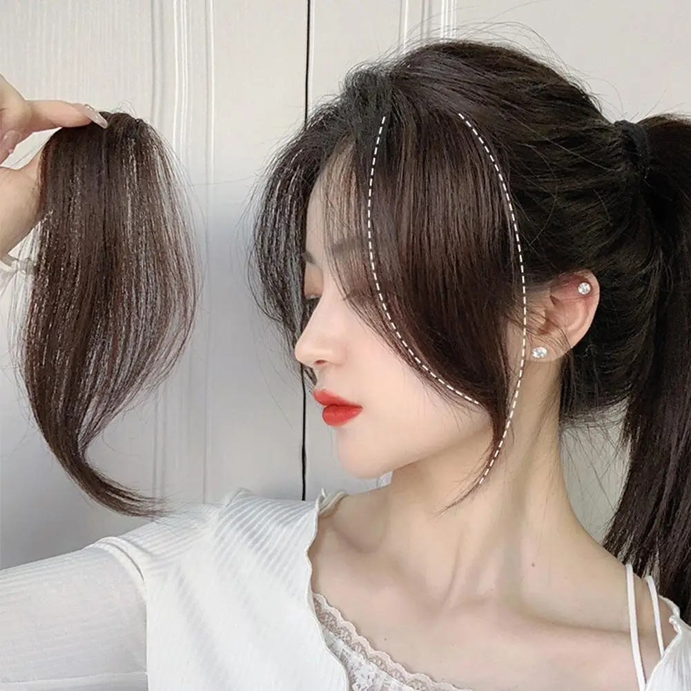 One Piece Bangs Wig With Natural Invisibility To Increase Hair Volume And No Trace French Style Center Split Fake Bangs