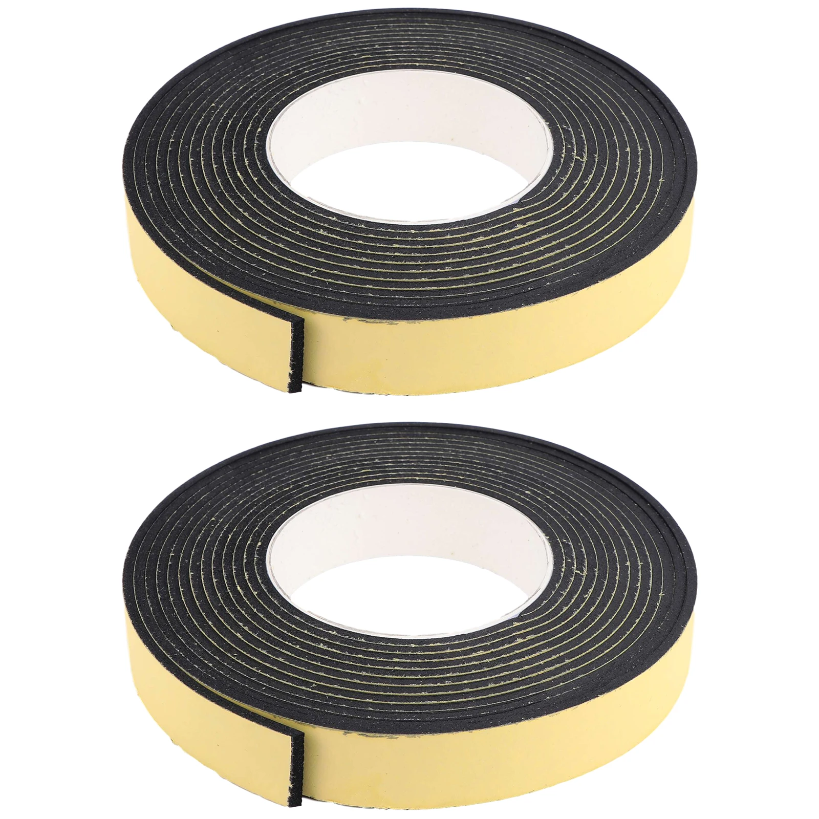 

2pcs Black EVA Sponge Tape Heavy Duty Window Sealing Strip Shockproof Foam Gasket Sound Insulation Heat Resistant Sealing