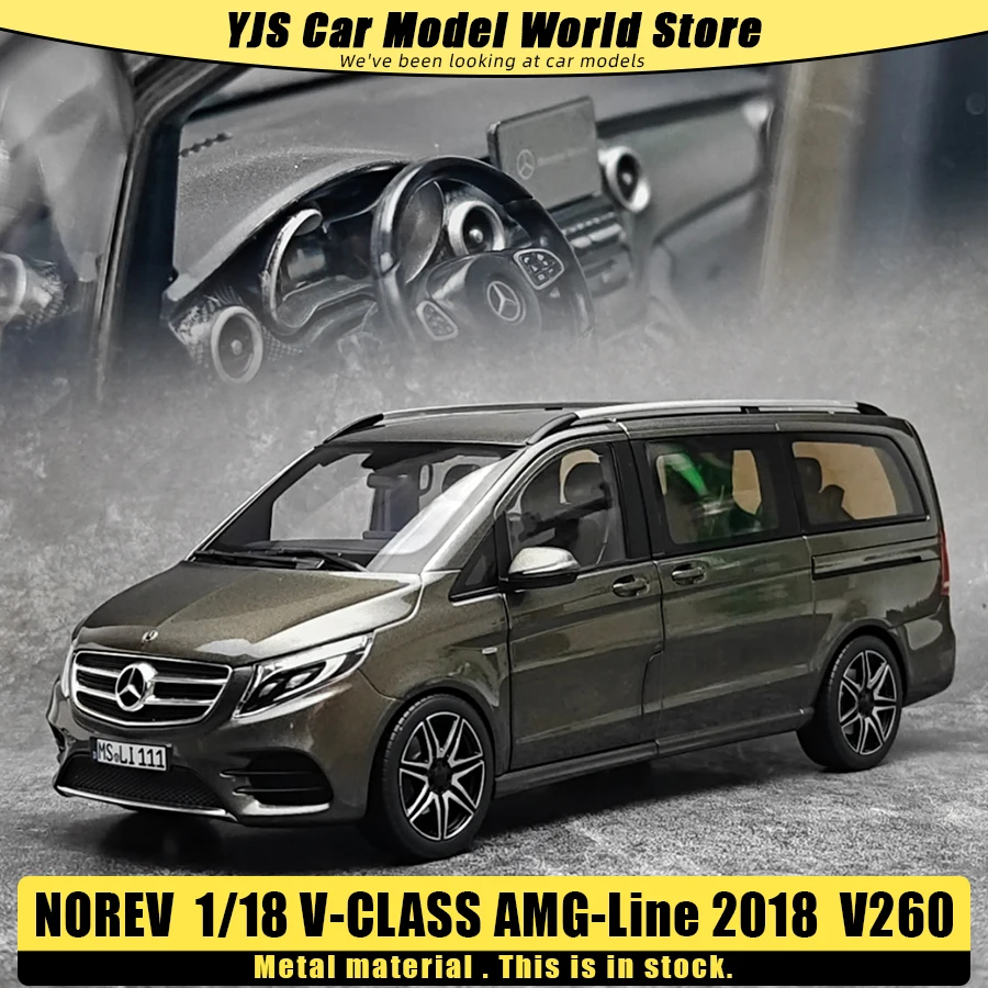 

Коллекционная модель автомобиля NOREV Diecast 1/18 V-CLASS AMG-Line 2018 V260 MPV, металлическая
