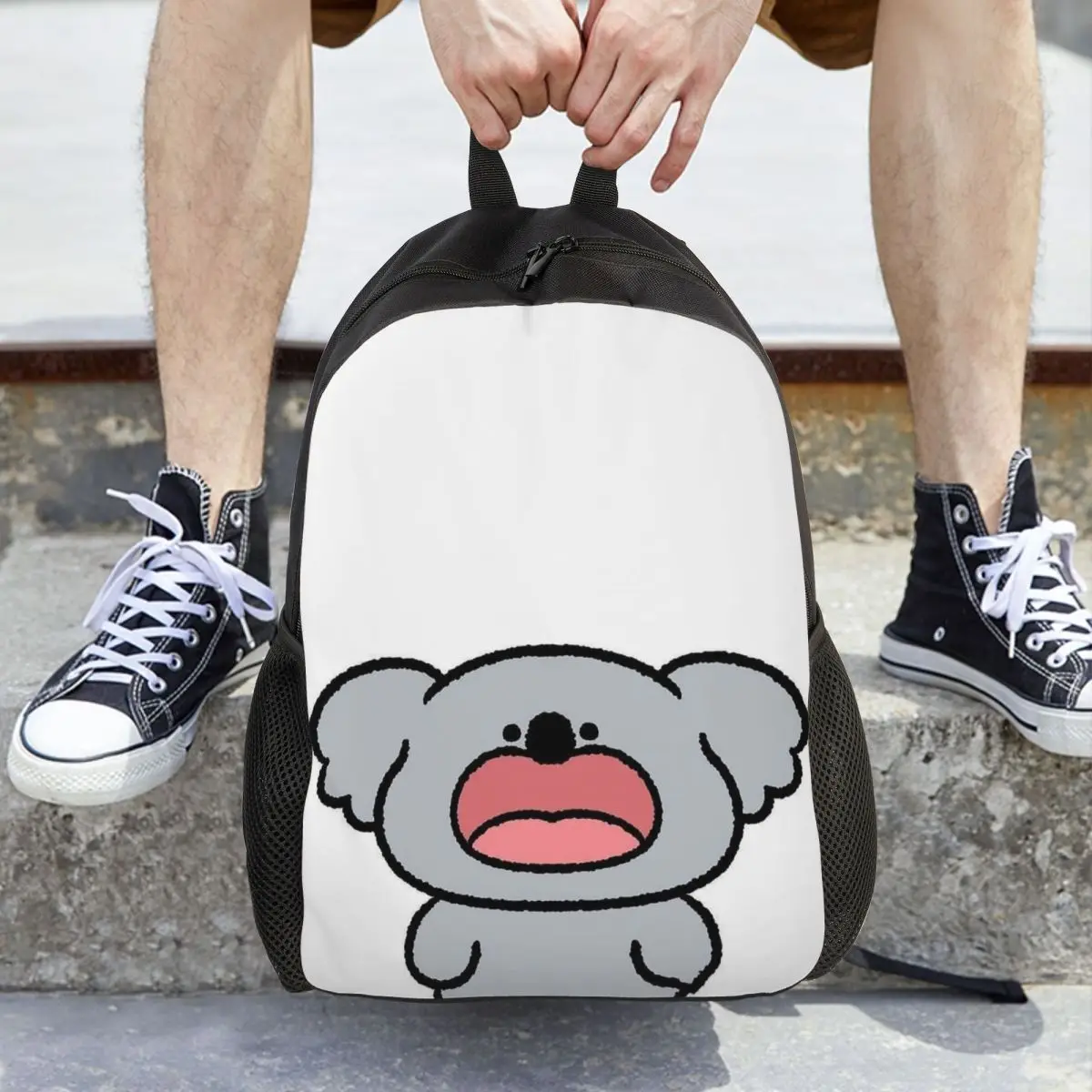 

Animal Meme Koalas Backpack Daypack Large Capacity Children BookBag School Bag Shoulder Bags for Men Women