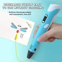 Electronic 3D Printing Pen 25MPLA Long Thread Children's 3D Graffiti Drawing Tool Drawing Smart Toy DIY Christmas Birthday Gift 4