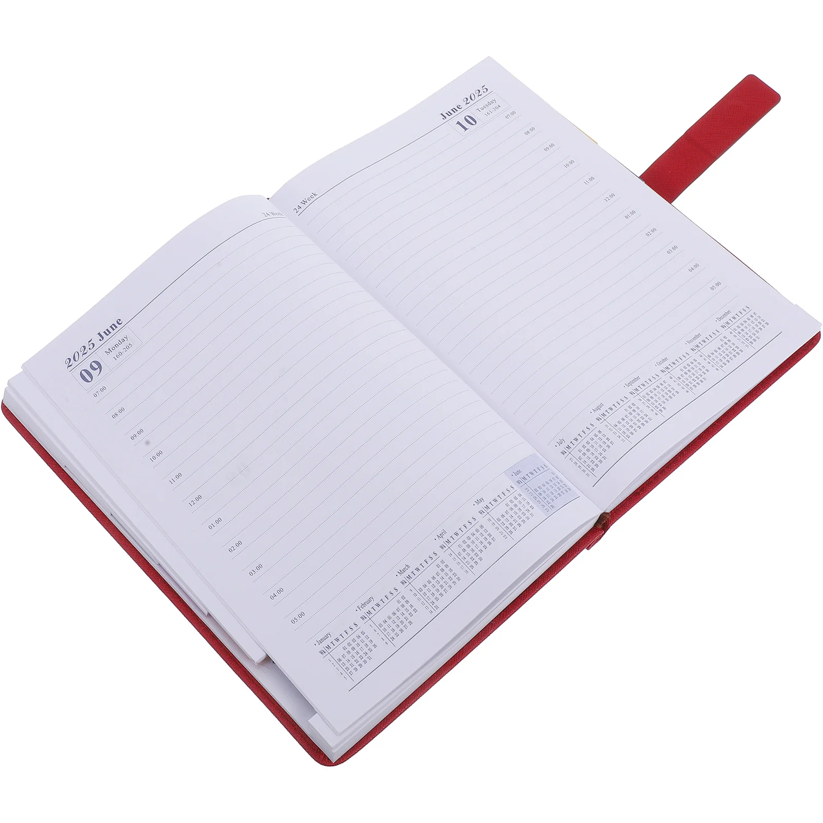 

A5 2025 Daily Planner Yearly Planning Notebook Portable Schedule Journal For Work School Task Management Weekly Monthly