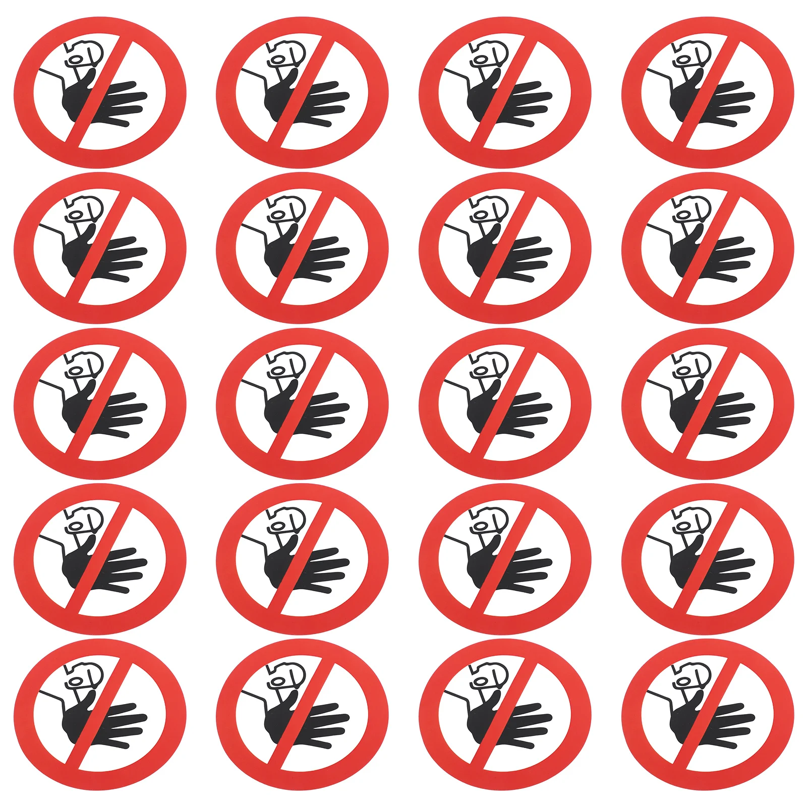 ملصقات علامة تحذير السلامة مقاومة للماء ومتينة للأبواب ومواقع البناء والمصانع والمدارس والمستشفيات الخارجية والداخلية