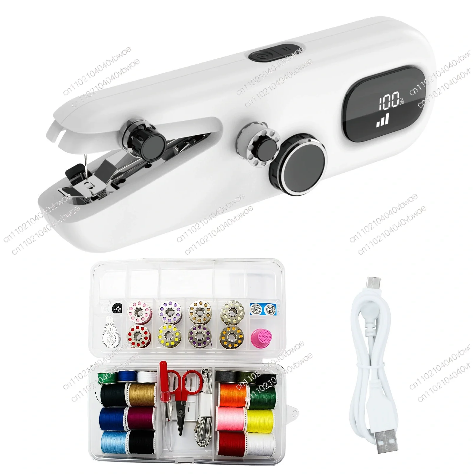 

Handheld sewing machine Digital display screen Mini sewing machine Multifunctional household