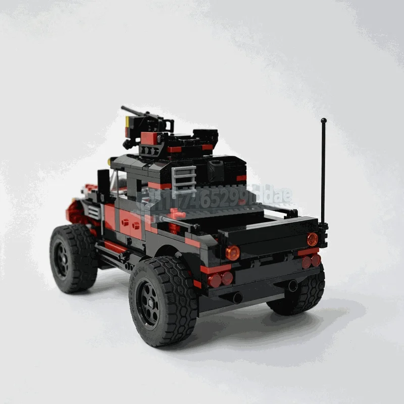 518PCS Off Road Utility Pickup Truck Building Blocks Vehicle Model Rugged Adventure Creative Assembly Toy Display Birthday Gift