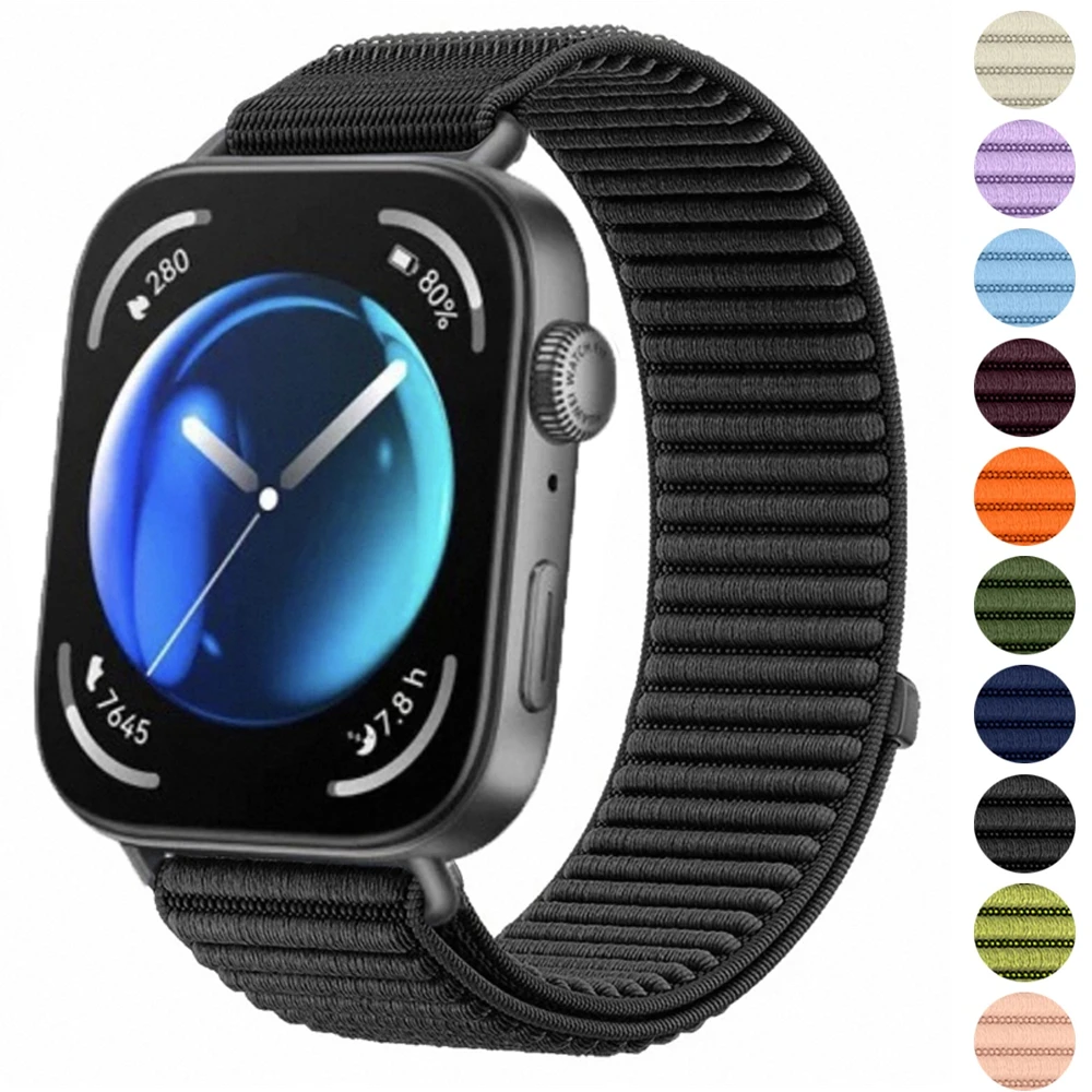 �y�Z�[�����zHuawei Watch Fit 4/3/4 Pro�p �����i�C�������[�v�X�g���b�v �҂ݍ��� ���K �ʋC���o���h �A�N�Z�T���[