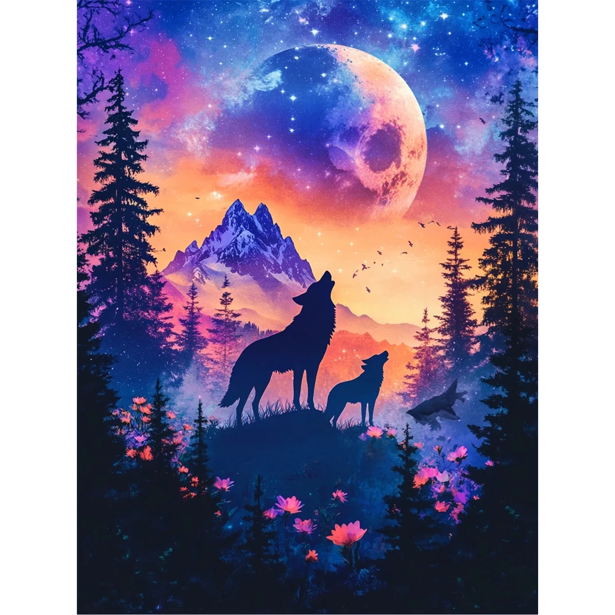 5D DIY Diamond Art Full Mosaic Craft Kit Eye-Catching Visual Effect Wall Picture for Home Interior And Space Decoration Unique Handmade Gift