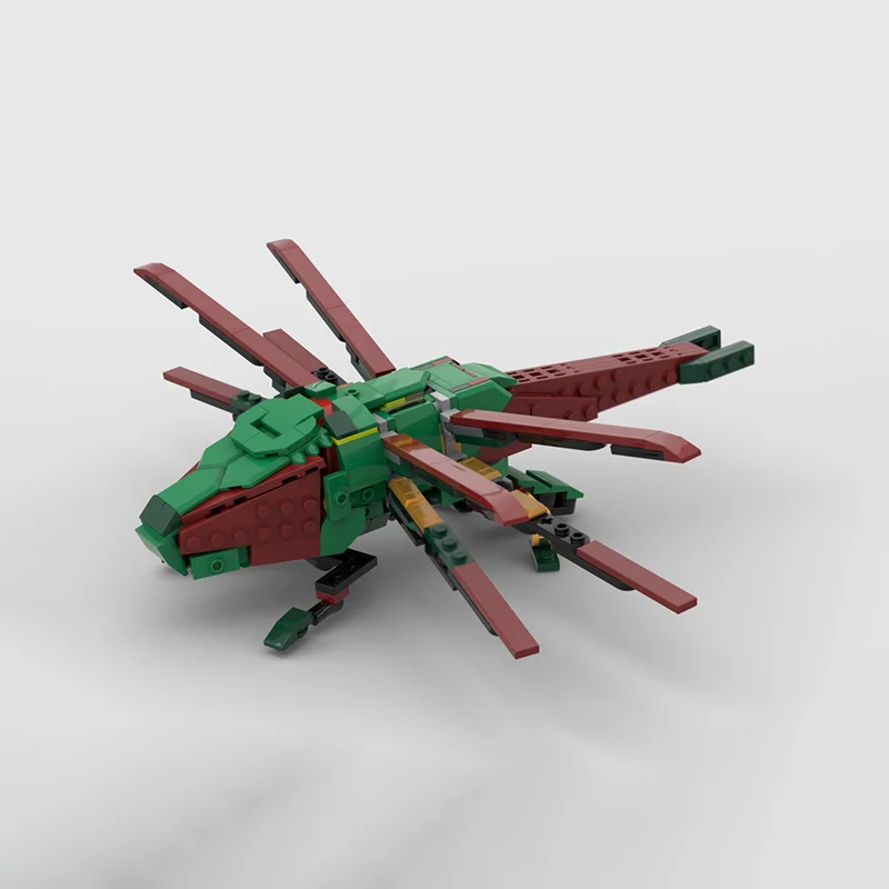 نموذج عسكري Moc قوالب بناء وحدات Ornithopter نموذج مقاتلة كتل التكنولوجيا عيد الميلاد لتقوم بها بنفسك لعبة هدية البناء