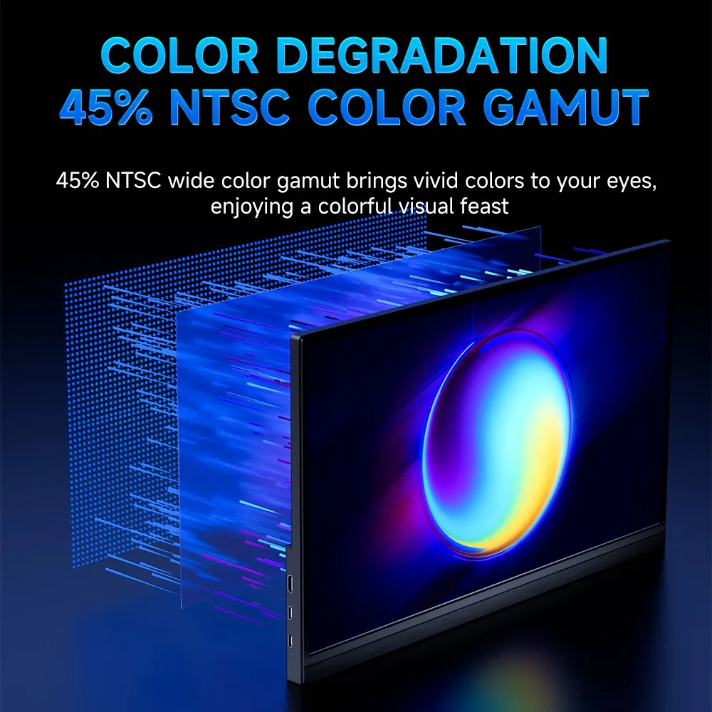 MUCAl 15.6 inch Portable Monitor FHD 1920*1080 Travel Gaming 15.6" Display Screen for Laptop Phone Switch ps4 ps5 XboX MacBook image 5