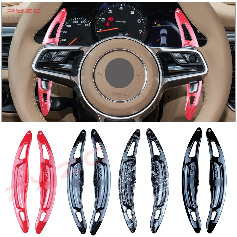 Car Steering Wheel Shifter Paddle For Panamera Cayenne GTS 918 Spyder Boxster Porsche 911 997 996 718 Sports DSG Extension Shift