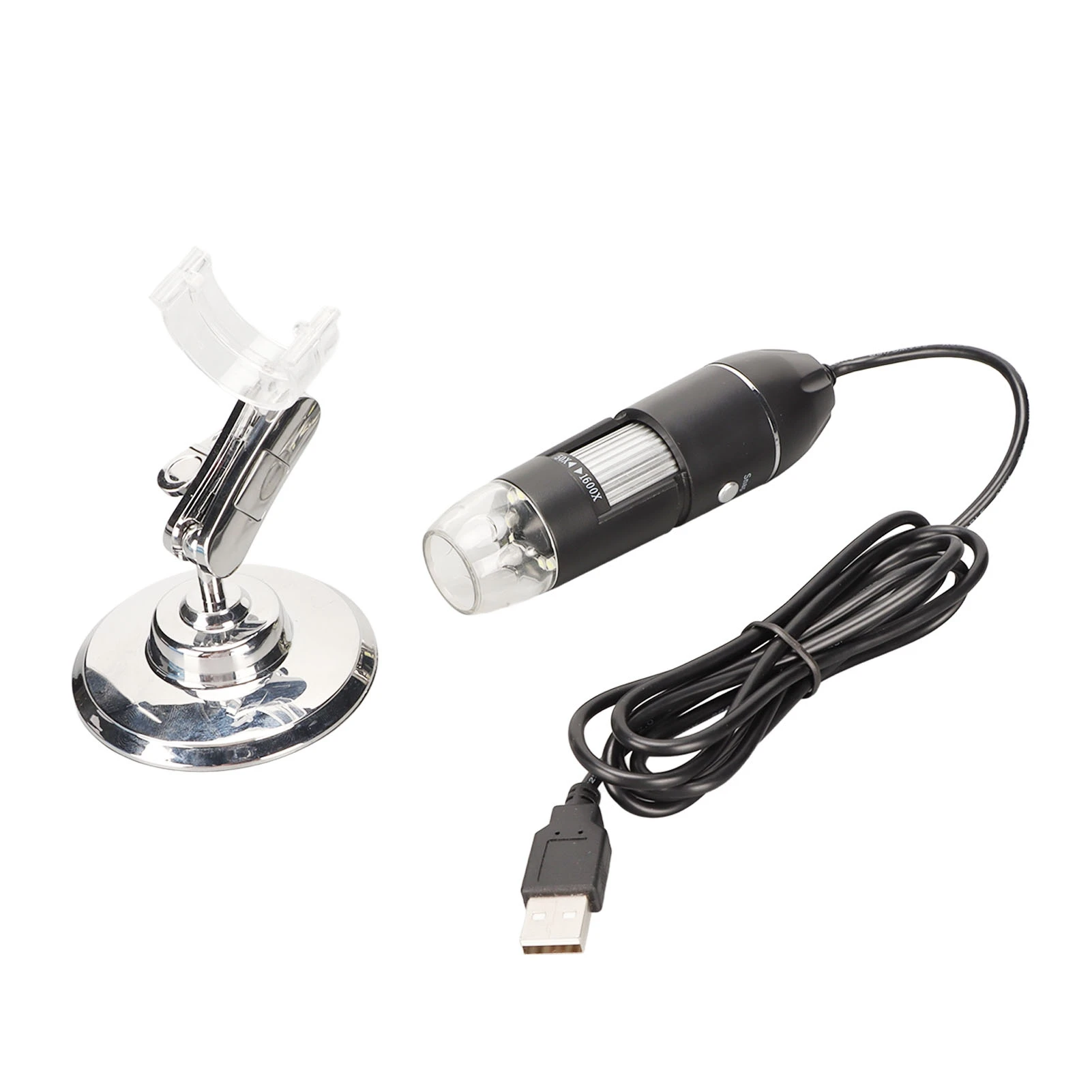 Digital Microscope 50X‑1600X Portable Pocket Handheld USB Microscopes with 8 LED for Windows