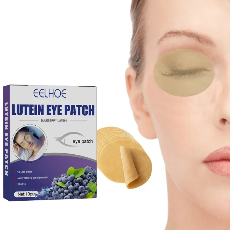 Blueberry Lutein Eye Mask Cold Compress Eye Protection Patch Care Reliever blurred Visual Fatigue myopia Sleeping Eye Patches