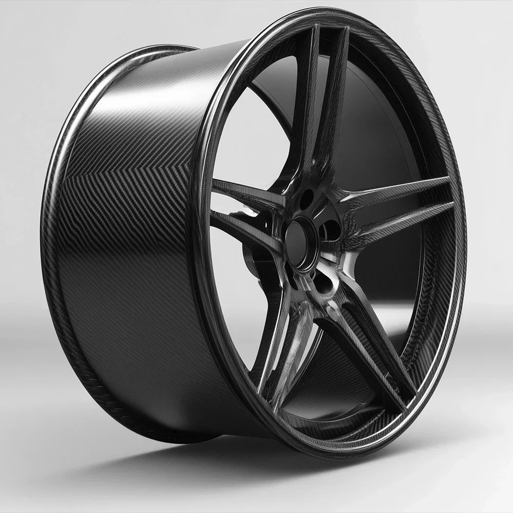 Hot sales High Quality Custom Dry Carbon Fiber Car Wheel Hubs For Tesla