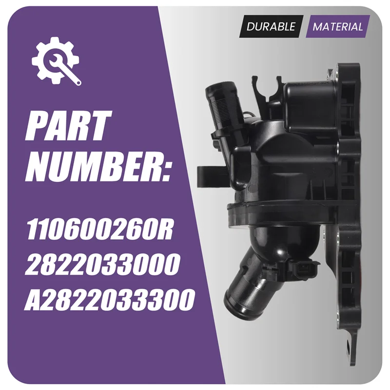 

Цельный корпус термостата 110600260R 2822033000 A2822033300, детали, аксессуары для Renault Captur Clio Megane Scenic 4-AS55