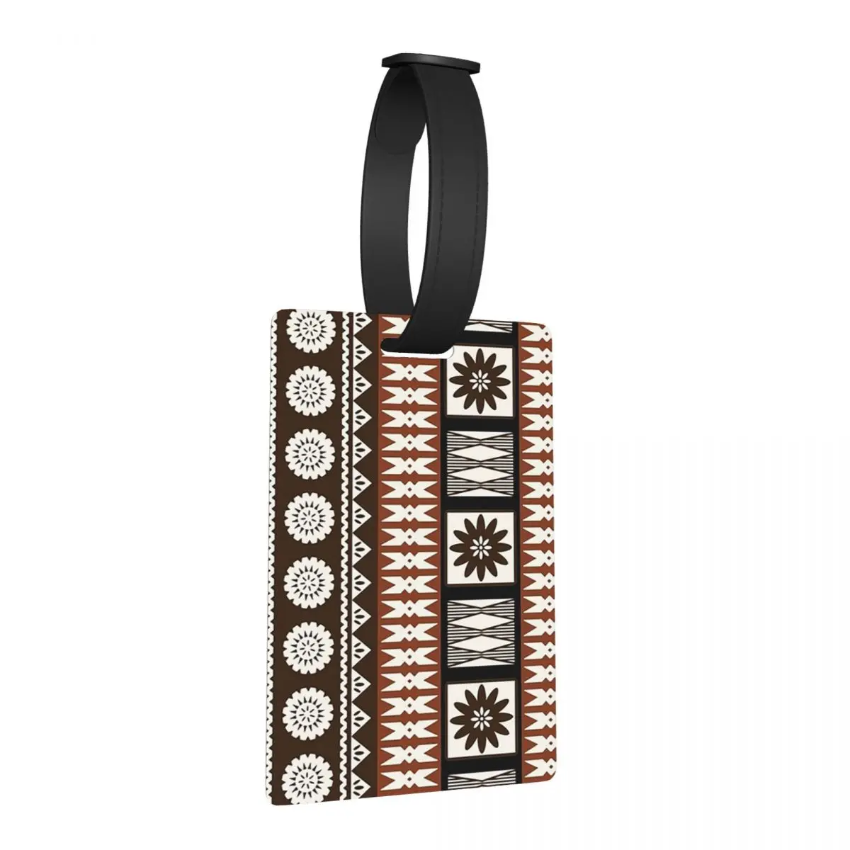 

Fijian Masi - Tapa Luggage Tags Suitcase Accessories Travel Fashion Baggage Boarding Tag Label Holder ID Name Address