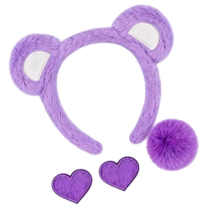 Adult Animal Fancy Costume Accessories Bear Cosplay Halloween Costumes 4Pcs