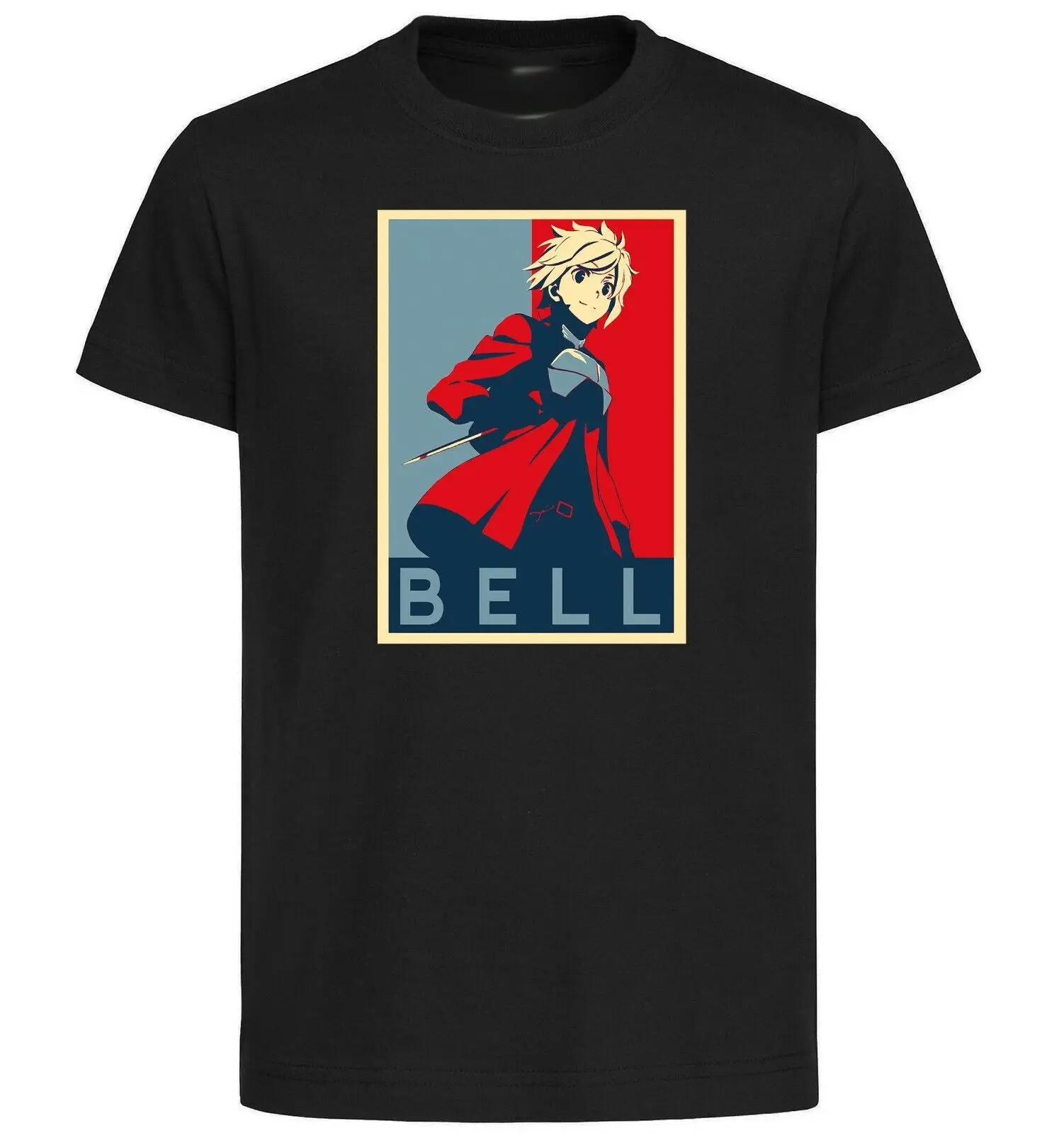 Black - Danmachi Propaganda t-shirt-Bell-abbigliamento Unisex