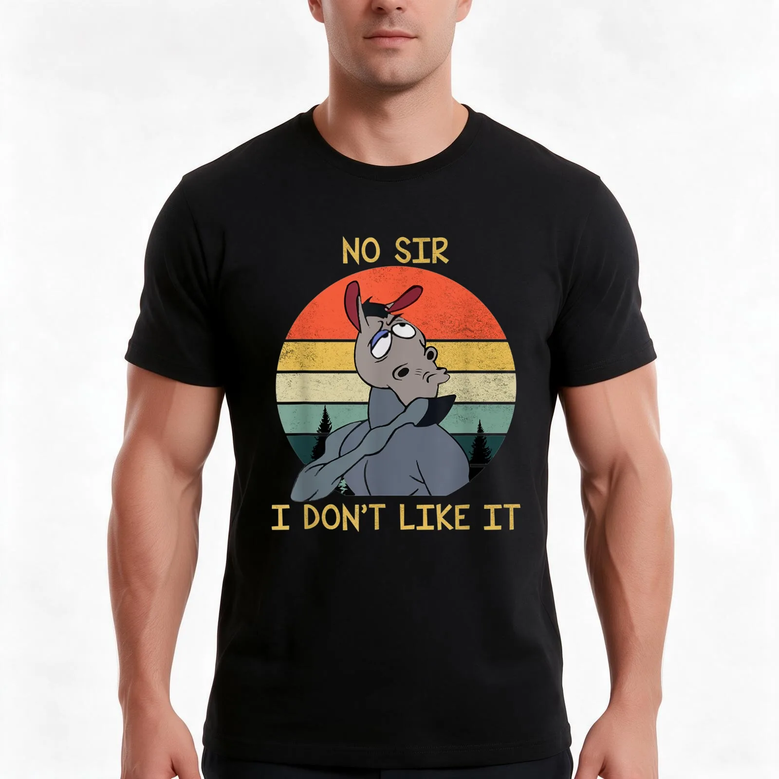No Sir I Don't Like It Vintage shirt T-Shirt, Summer Casual Cotton Tee, Oversized Streetwear Tops, Vintage Graphic Print