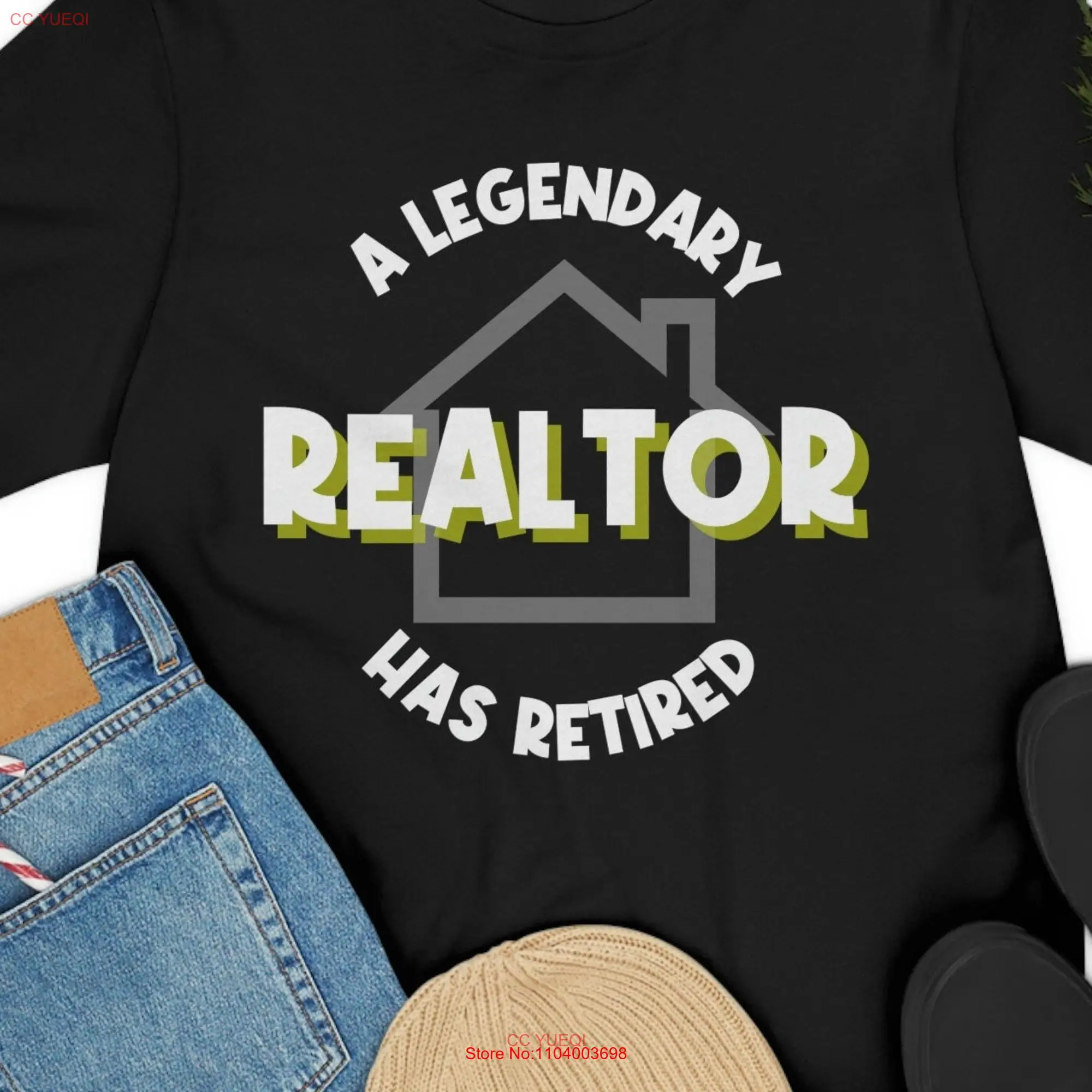 Retired realtor T Shirt Funny Coworker gift Fathers day Mothers Real estate broker long or short sleeves