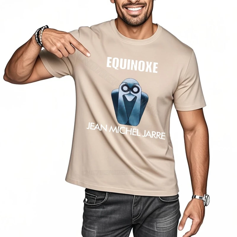 الصيف أعلى سريعة الجافة المتضخم التي شيرت الاعتدال جان ميشيل جاري الجرافيك تي شيرت تقليدي الكلاسيكية ارتداء اليومي طاقم الرقبة تي شيرت #4