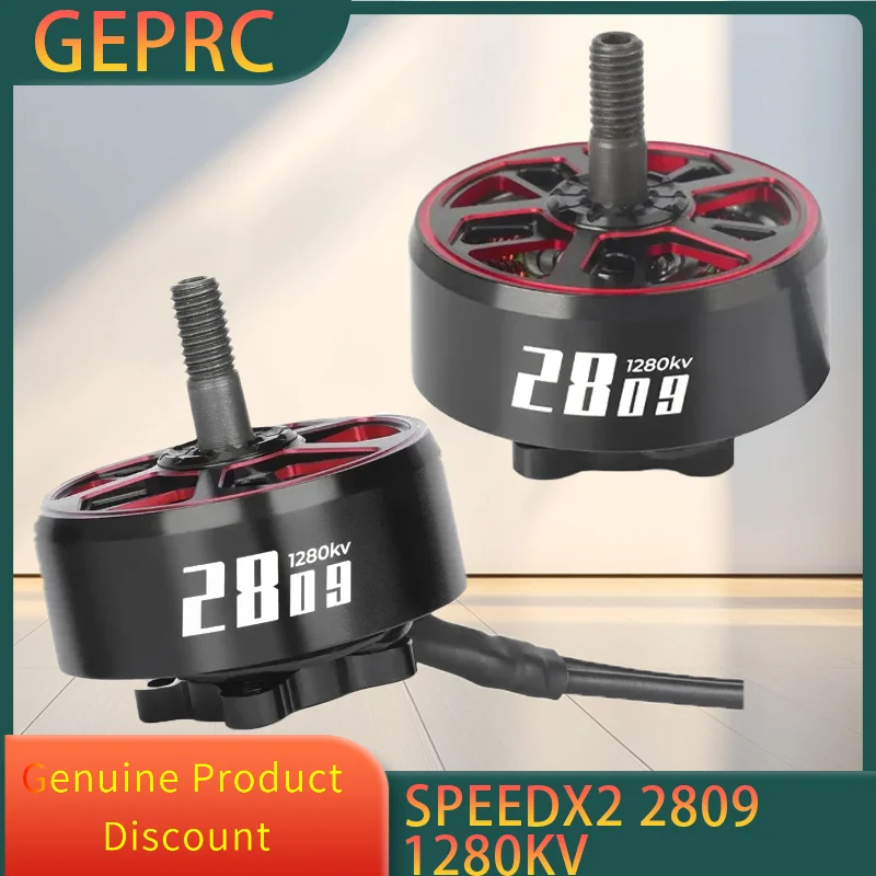 

GEPRC SPEEDX2 2809 1280KV Motor 6S LIPO for FPV Freestyle 7inch 8inch Long Range Cinelifter Drones DIY Parts