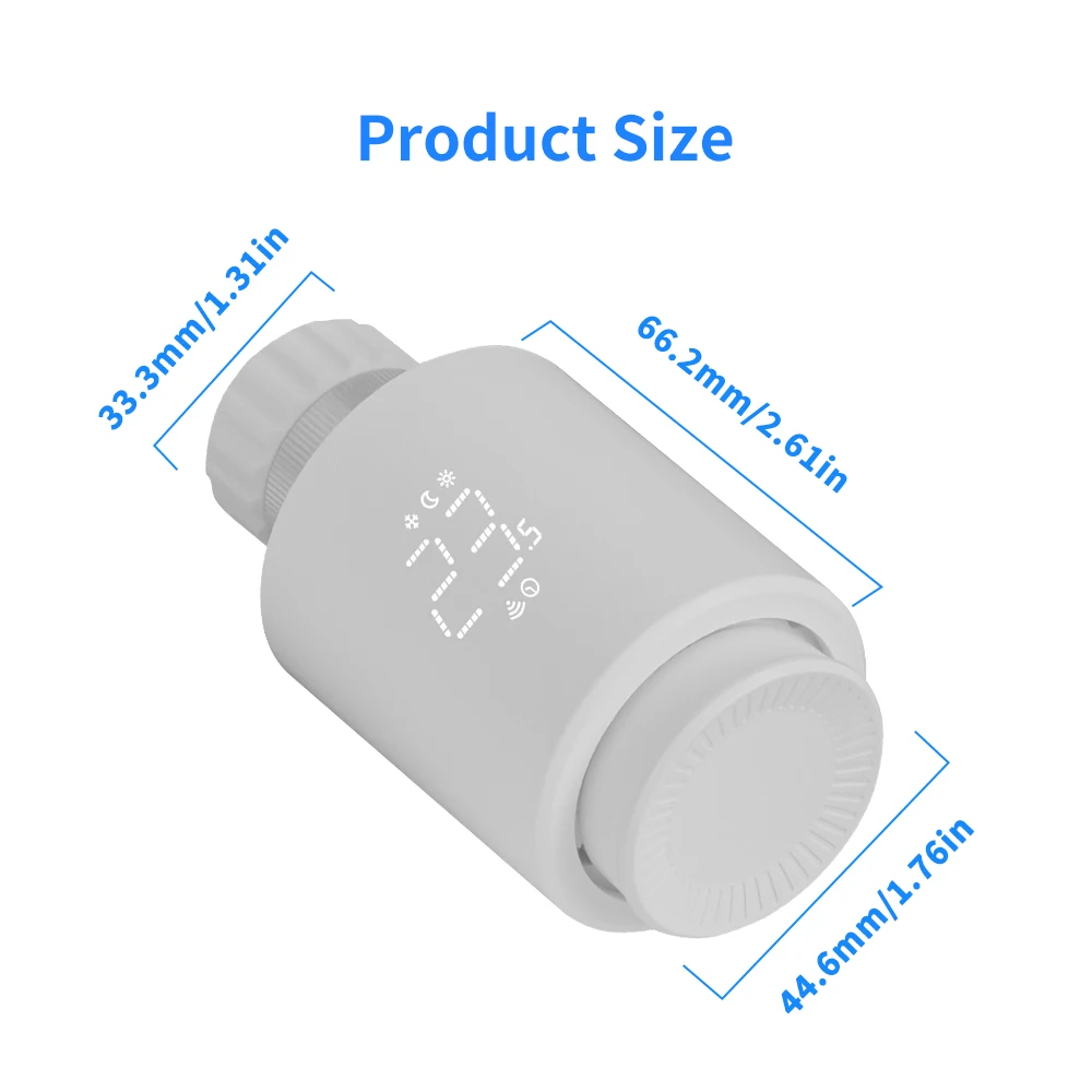Zigbee Temperature Sensor Tuya Smart Radiator Thermostat Valve Smart Life Control Compatible Alexa And Google Home