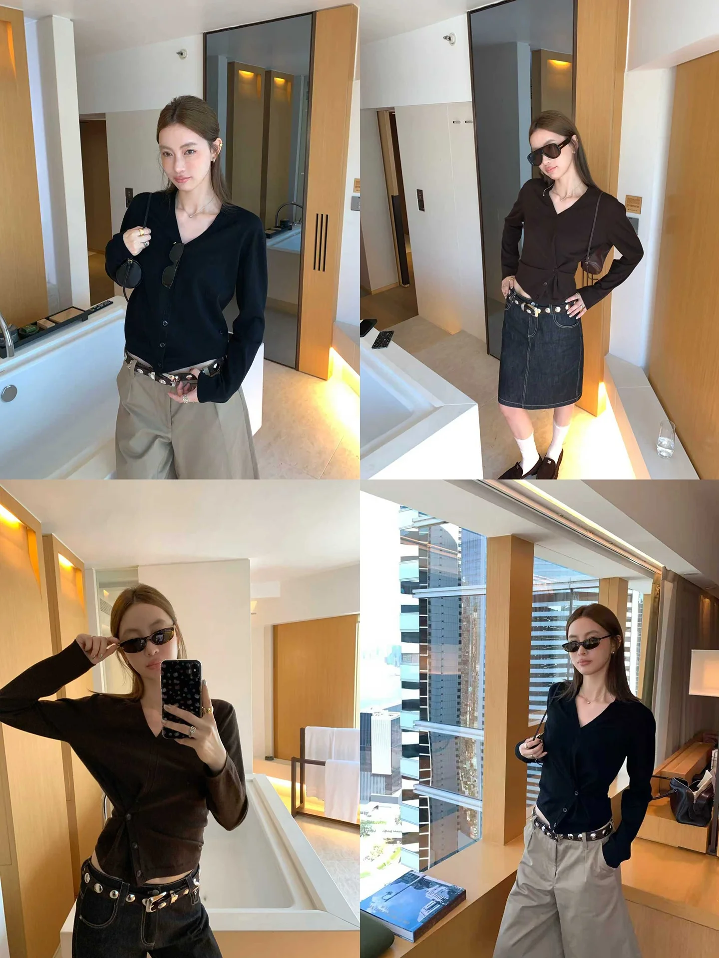 

Slimming Effect Wool Blend Knitwear V-Ne Loose Base irt Women's Casual Long Sve Polyester 70% Wool 30% Knitted Top