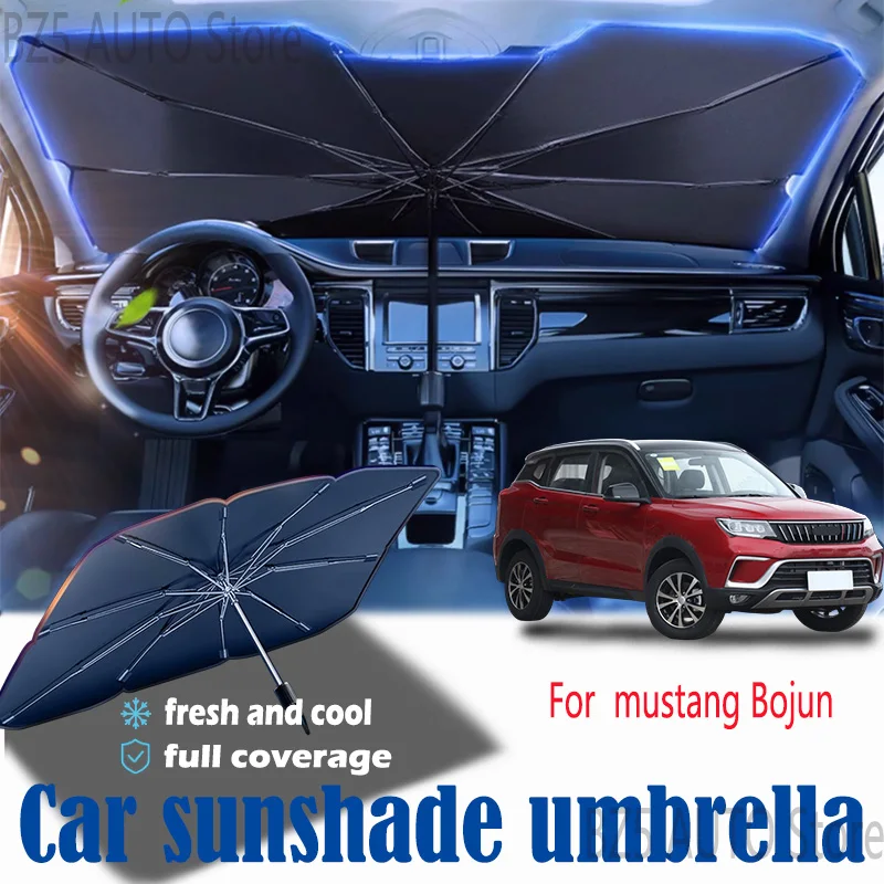 

For mustang Bojun front windshield panel, sun visor, summer accessories, heat insulation, sun shading, sun protection