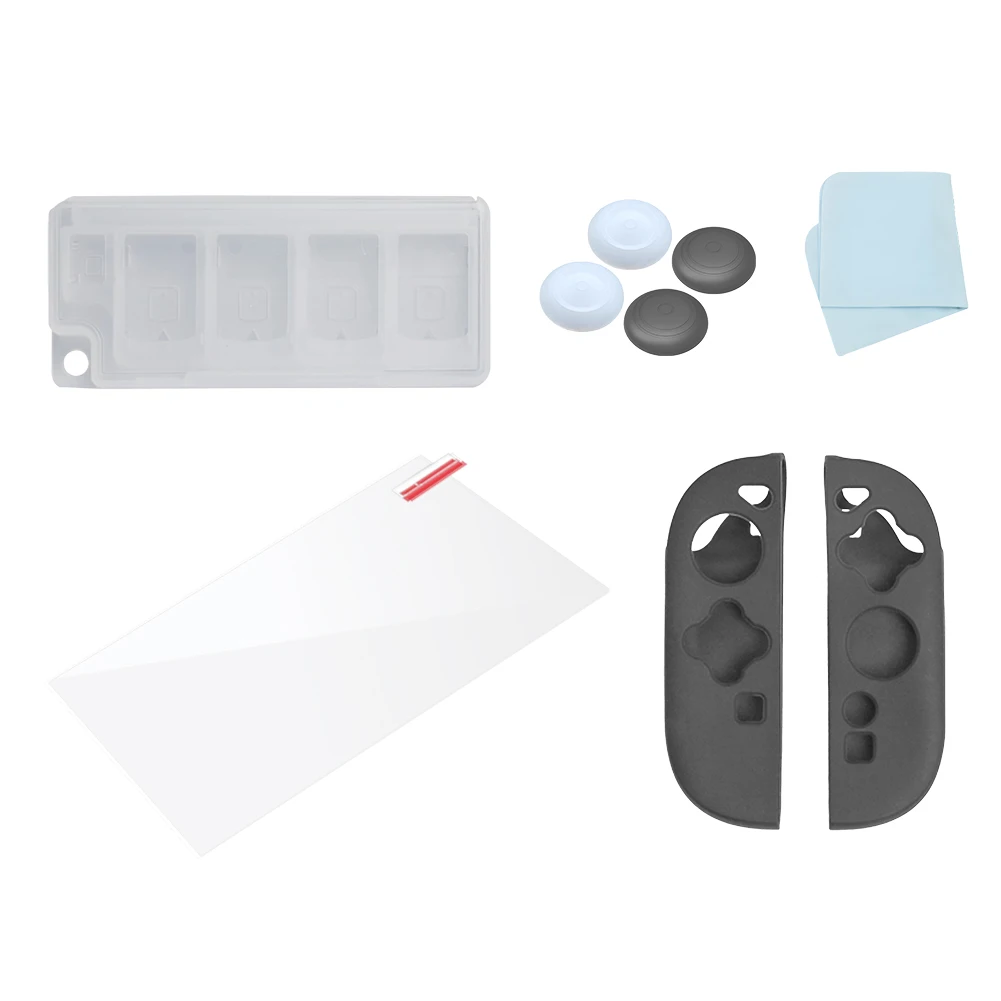 

Сумка для хранения с ручкой из закаленного стекла, колпачки для большого пальца, дорожная сумка для переноски, набор аксессуаров 10 в 1, для Switch2