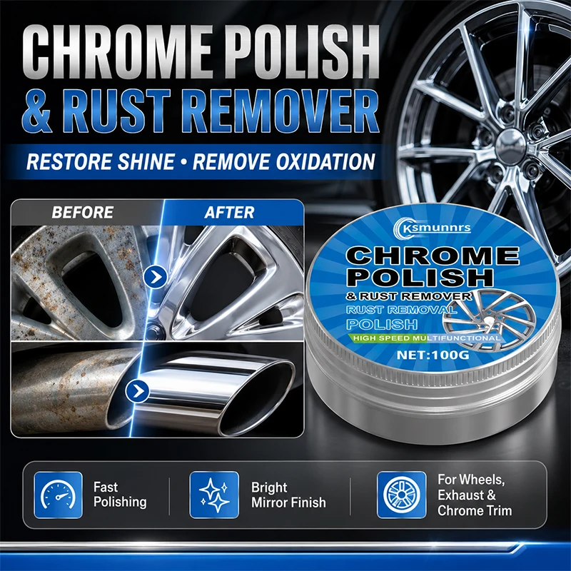 Universal Alloy Wheel Repair Kit, Rim Scratch and Wear Repair Paste with Oxidation Protection and Polishing Cream