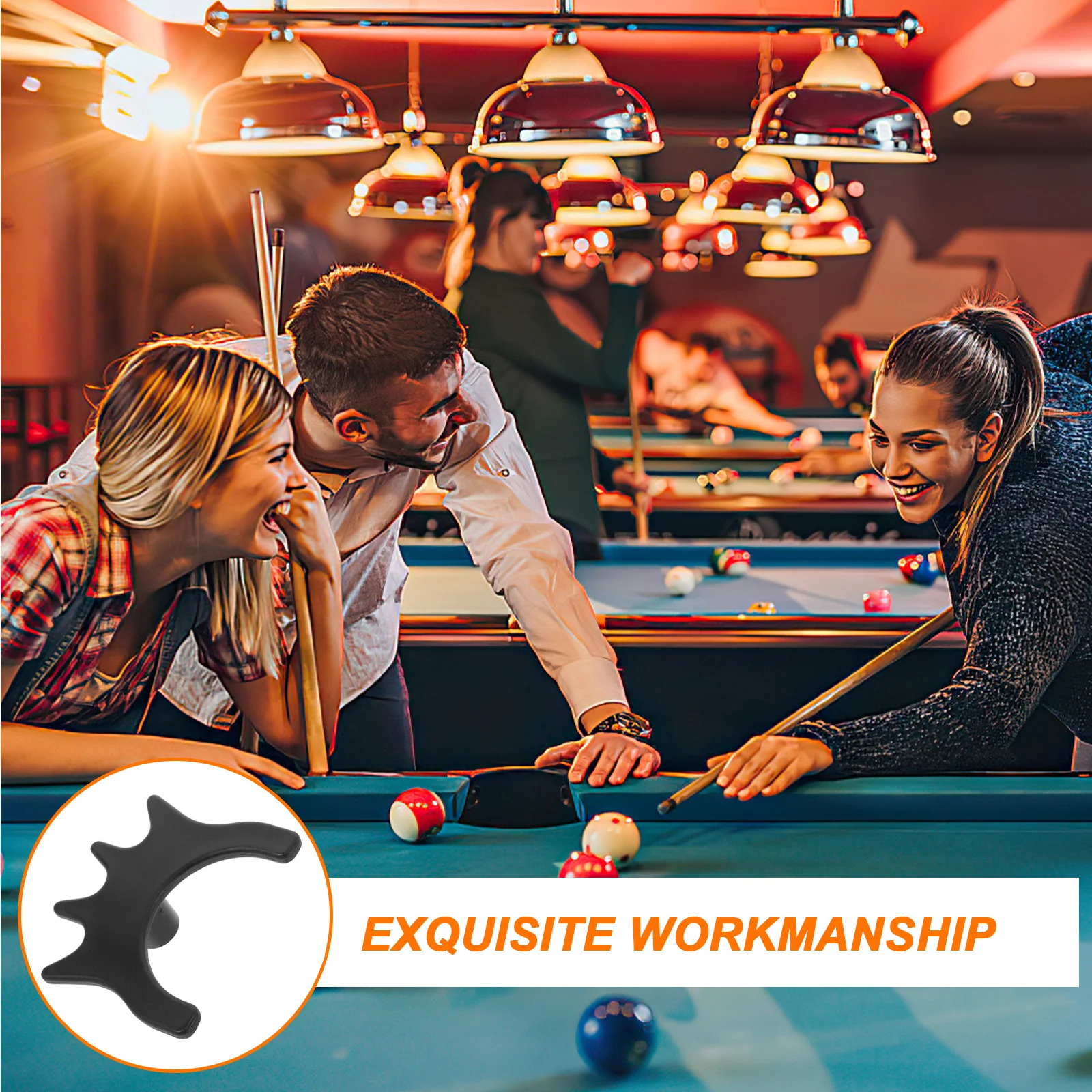 Cabezal de puente de taco de billar de plástico, puente deslizante portátil para soporte de palo, accesorios de billar, 2 uds.