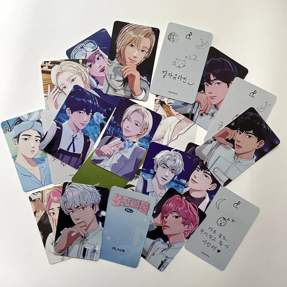 5Pcs/Set KPOP Plave Asterum 1st Album Photo Cards Eunho Yejun Bamby Hamin Noah Cute Selfie HMV VOL Ver Postcards Fans Collection