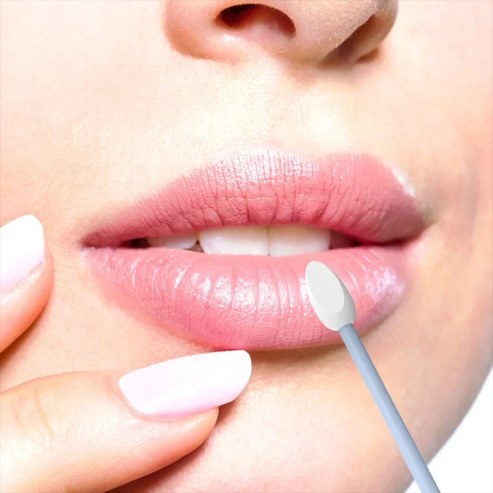 2 قطعة مسحات الأذن سيليكون قابلة لإعادة الاستخدام مع حافظة تنظيف الأذن مستحضرات التجميل سيليكون براعم مسحات العصي برأسين لتنظيف ماكياج