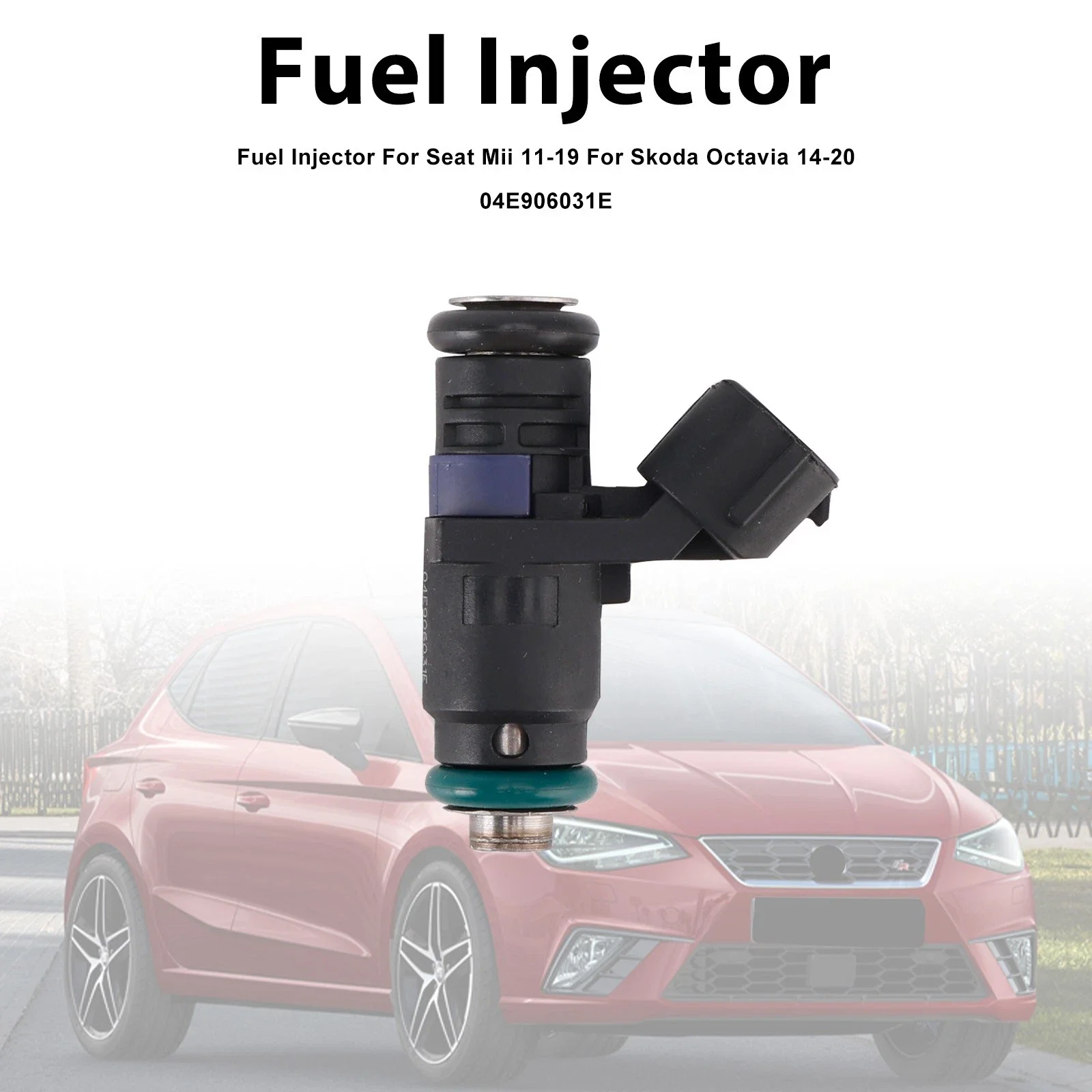 Inyector de combustible para coche, 1 unidad, para Seat Mii 11-19, Skoda Octavia 2014-2020, 04E906031E, piezas de repuesto para automóvil